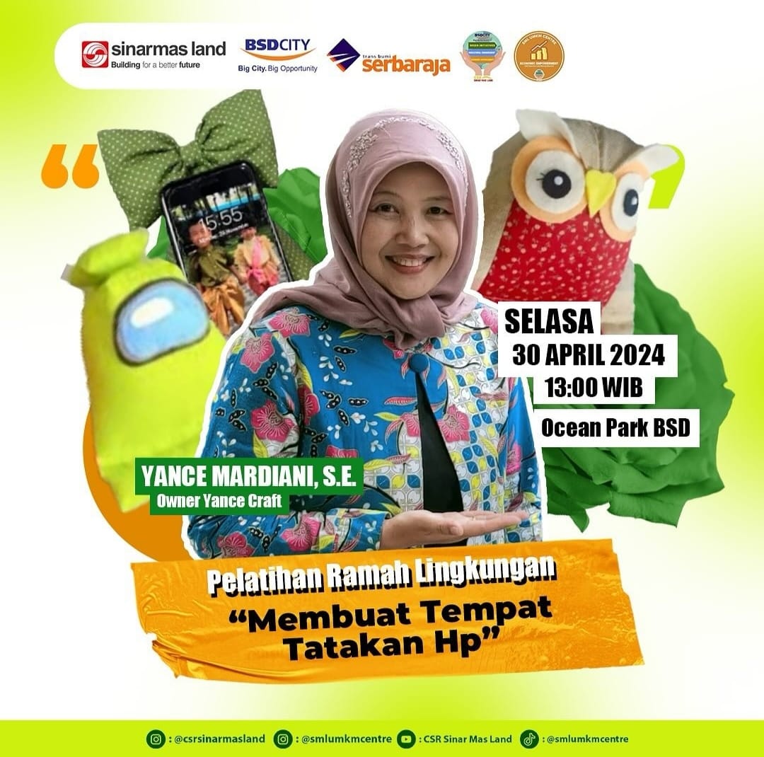 Pelatihan Ramah Lingkungan "Membuat Tempat Hp"